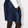 Tailored Short in Virgin Wool and Silk