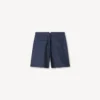 Tailored Short in Virgin Wool and Silk