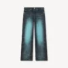 Turn up Wide Fit Jeans in Japanese Denim