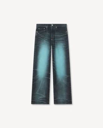 Turn up Wide Fit Jeans in Japanese Denim