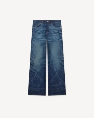 Turn up Wide Fit Jeans in Japanese Denim
