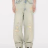 Turn up Wide Fit Jeans in Japanese Denim