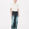 Turn up Wide Fit Jeans in Japanese Denim