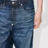 Turn up Wide Fit Jeans in Japanese Denim
