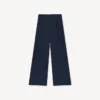 Wide Leg Tailored Pants in Virgin Wool