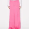Wide Leg Tailored Pants in Virgin Wool