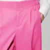 Wide Leg Tailored Pants in Virgin Wool